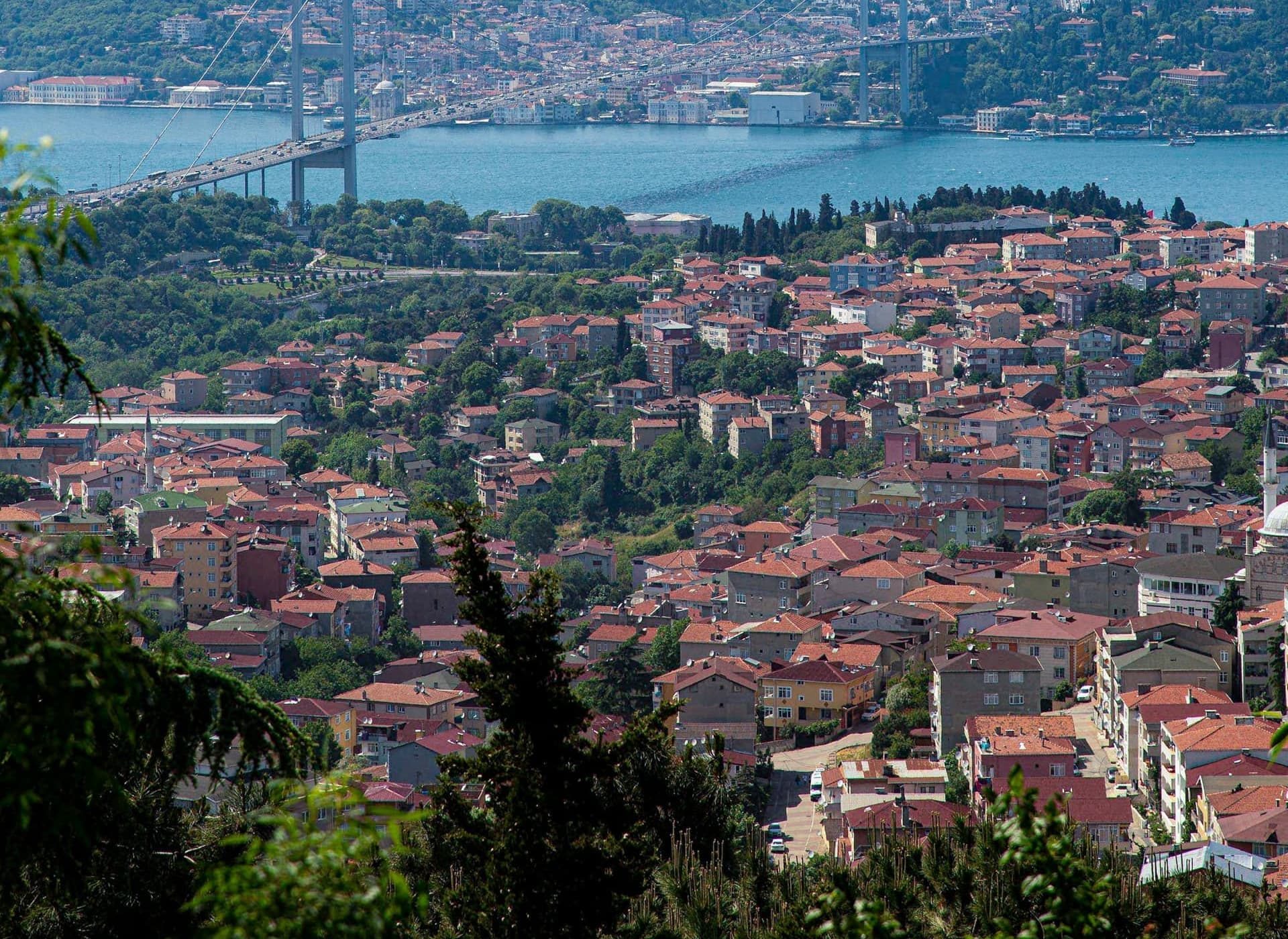 Istanbul skyline and the Bosphorus