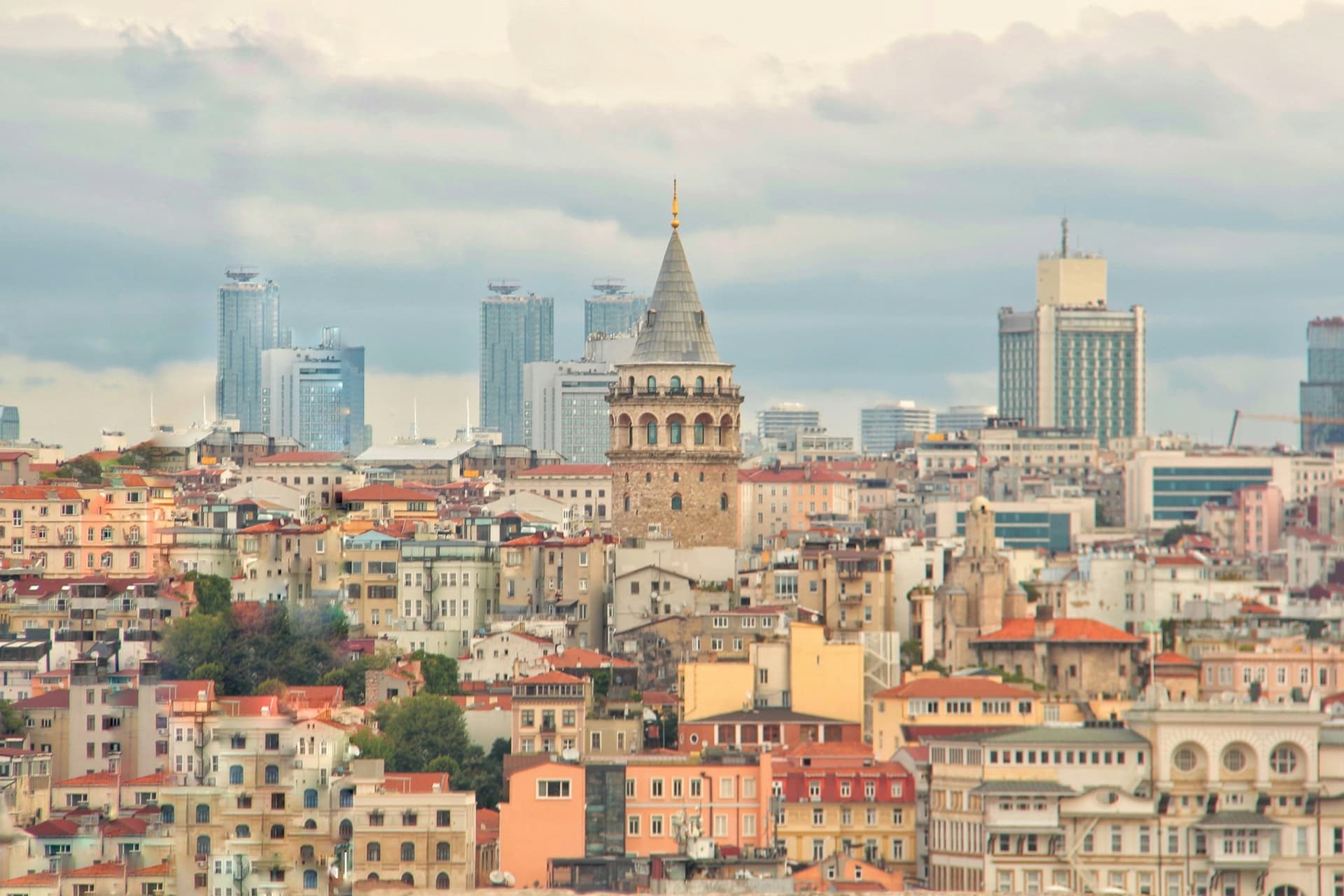 Istanbul skyline with the Galata Tower